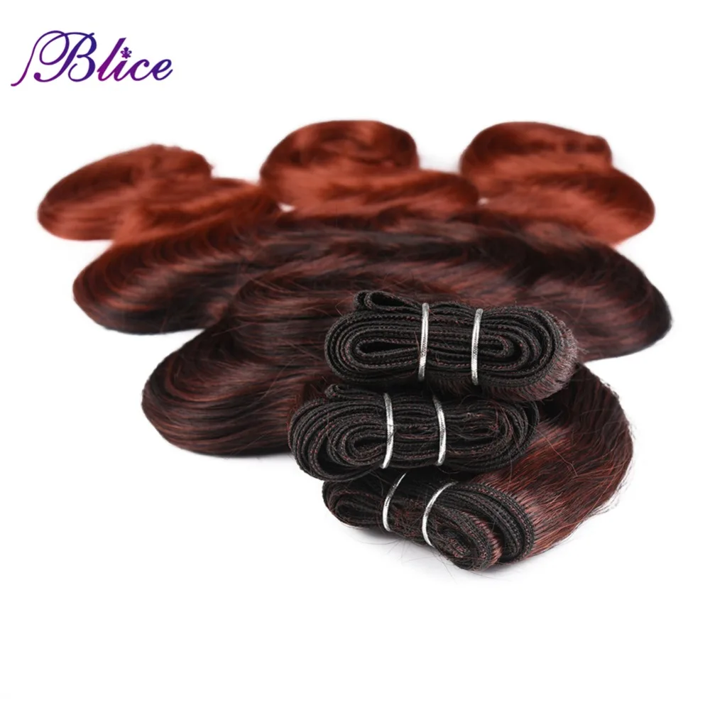 Blice Cabelo Sintético Tecelagem 18-26 polegadas Cores