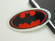 

SUKO Metal Hero Batman Logo Emblem Decal Sticker Car Styling Fender Gas Tank Hood Decoration Badge Fit For Bmw Ford Auto parts