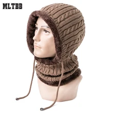 MLTBB, модная зимняя вязаная шапка, мужская шапка, набор Sk, зимняя шапка для мужчин и женщин, универсальная шапка Gorras, фирменные наушники
