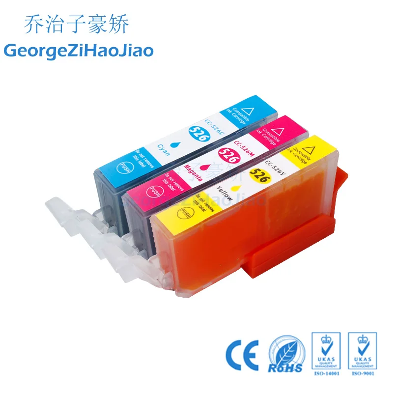 525XL 6 шт. CMY совместимый чернильный картридж PGI525 для canon iP4850 iX6250 MX715 MG5150 MG6250 MG5200 MX885