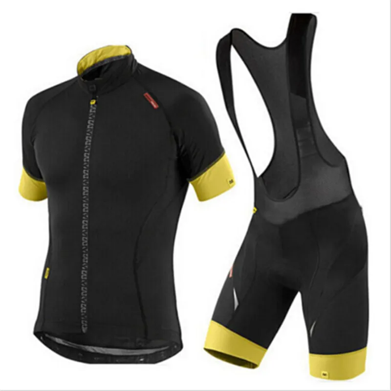 

Quick Dry Cycling Jersey 9D GEL Pad Mavic Pro Team men's Short Sleeve Cycling Jersey Maillot Ropa Ciclismo Cycling Clothing sets