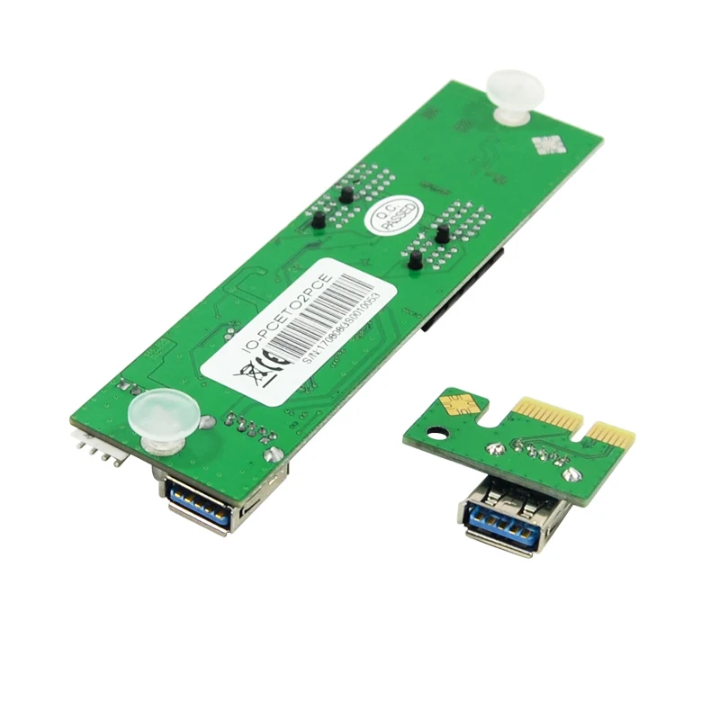 Новая карта расширения PCI E от 1 до 2 PCIe x1 слот переходная конвертер адаптер USB3.0