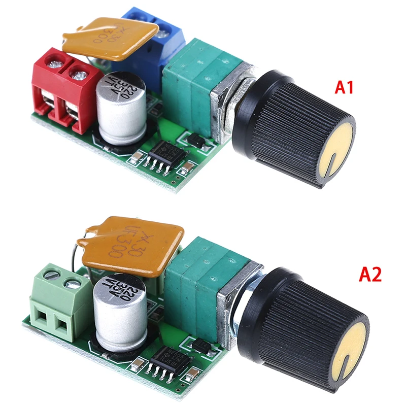 Mini DC 3V-35V 5 A Motor Controlador de Velocidad PWM Velocidad Control Interruptor LED Dimmer UK