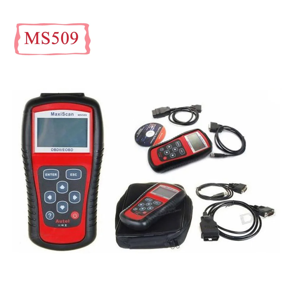 Goede Autel MaxiScan MS509 OBD2 Motor Fault Diagnose Scanner Auto Code Reader MS509 OBDII Code Readers   Scan Gereedschap