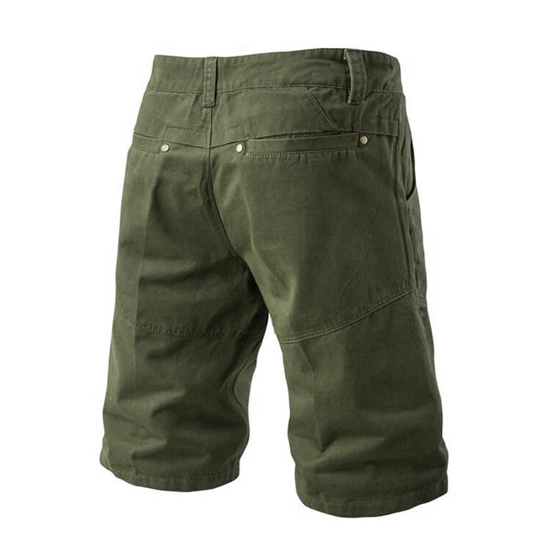Men's Shorts Fashion Casual Plus Size Candy Color Man Shorts Male Work Combat Half Pants Pocket Slim Fitness Cargo Short Pant