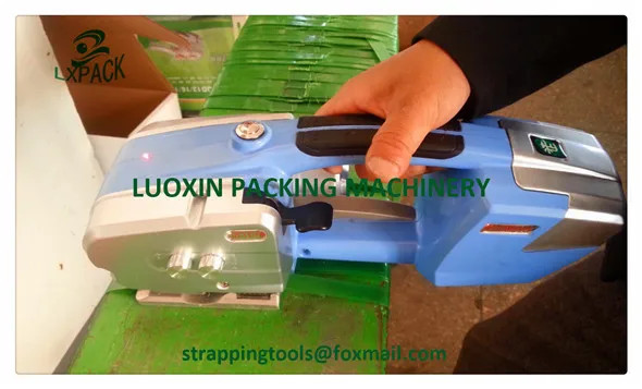 

Luoxin Group High Quality Lowest Factory Price Battery Strapping banding machine 13-16mm Plastic Strap Spare Parts Available