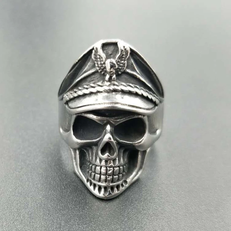 eagle head skull men rings for American Navy  (3)