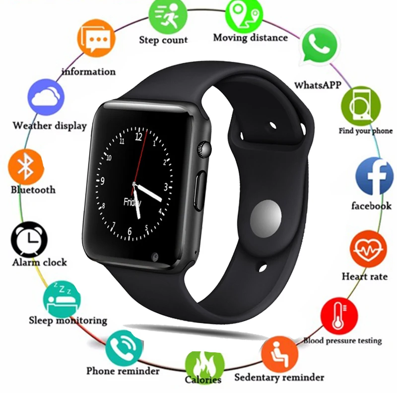 

2019 New Smart Watch Men For Android Phone Apple Watch Support 2G Sim TF Card 0.3MP Camera Bluetooth Smartwatch Women Kids