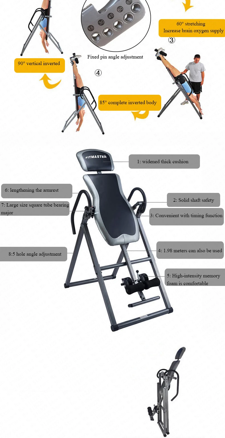 Машина для растягивания спины для обезболивания терапия инверсии таблицы здоровья знак Pro инверсии поясницы перевернутый вниз машина