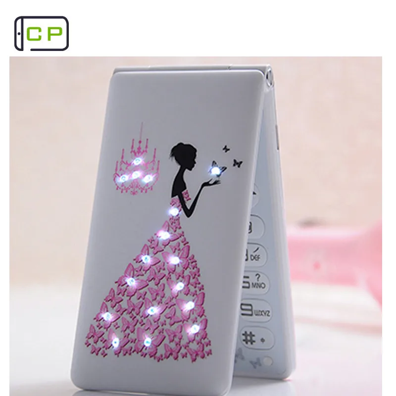 Новый разблокирована флип телефона KUH D11 Dual SIM 1800 мАч карты для женщин и девочек