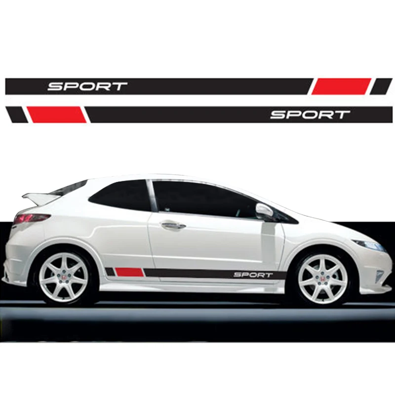 Автомобиль для Honda racing полосы графика наклейки Civic Тип R S стайлинга автомобилей da-870u