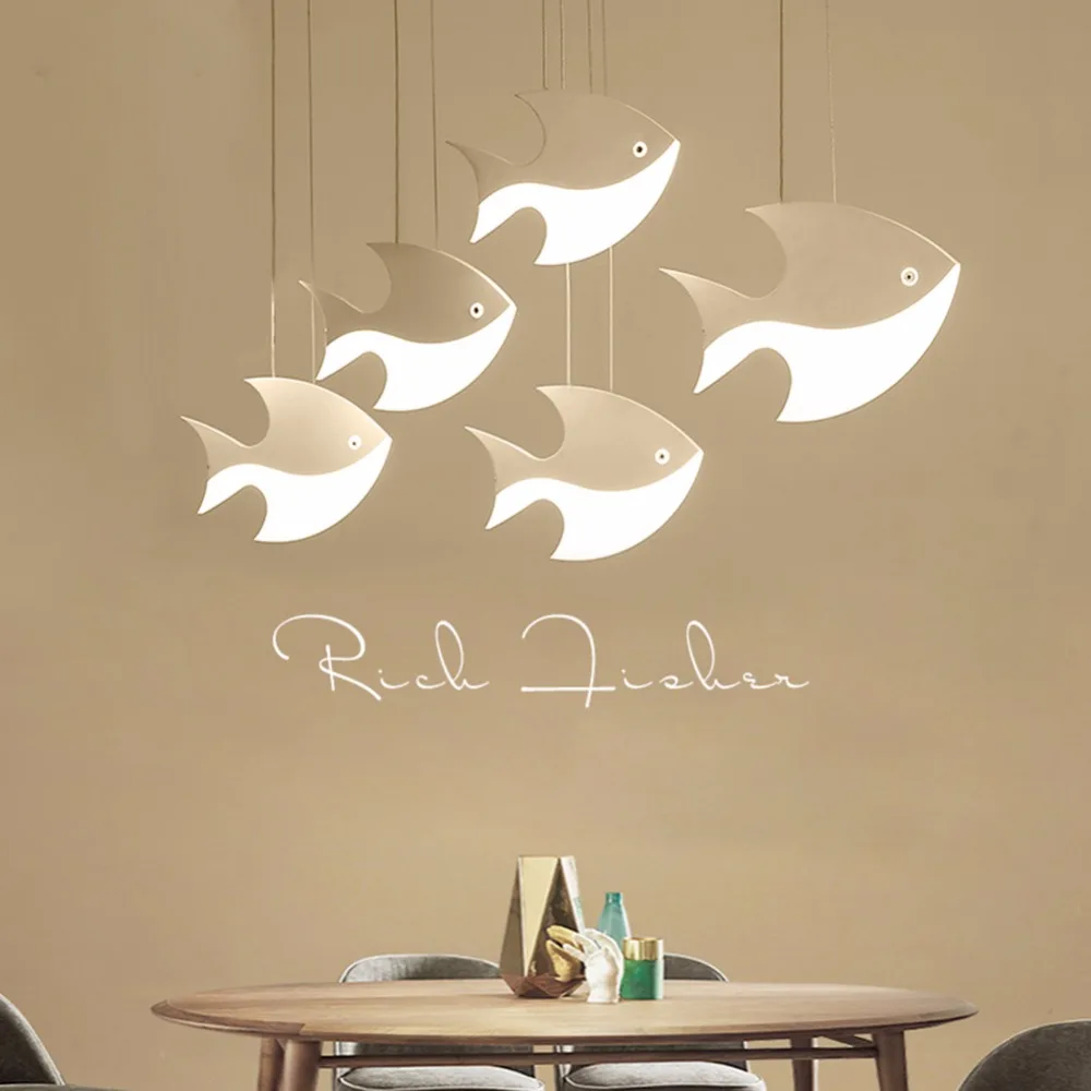 IMINOVO led simple restaurant lights chandeliers bar dining room cafe