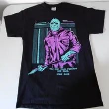 Friday the 13th Retro Jason Voorhees NES Game Fright Rags стильная футболка среднего размера Топы модная Классическая футболка