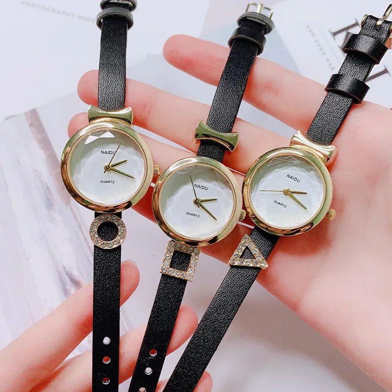 

Fashion Gold Quartz Watches Women Elegant Exquisite Diamond Design Small Dial Casual Watch Ladies Bracelet Wristwatch Gift Clock