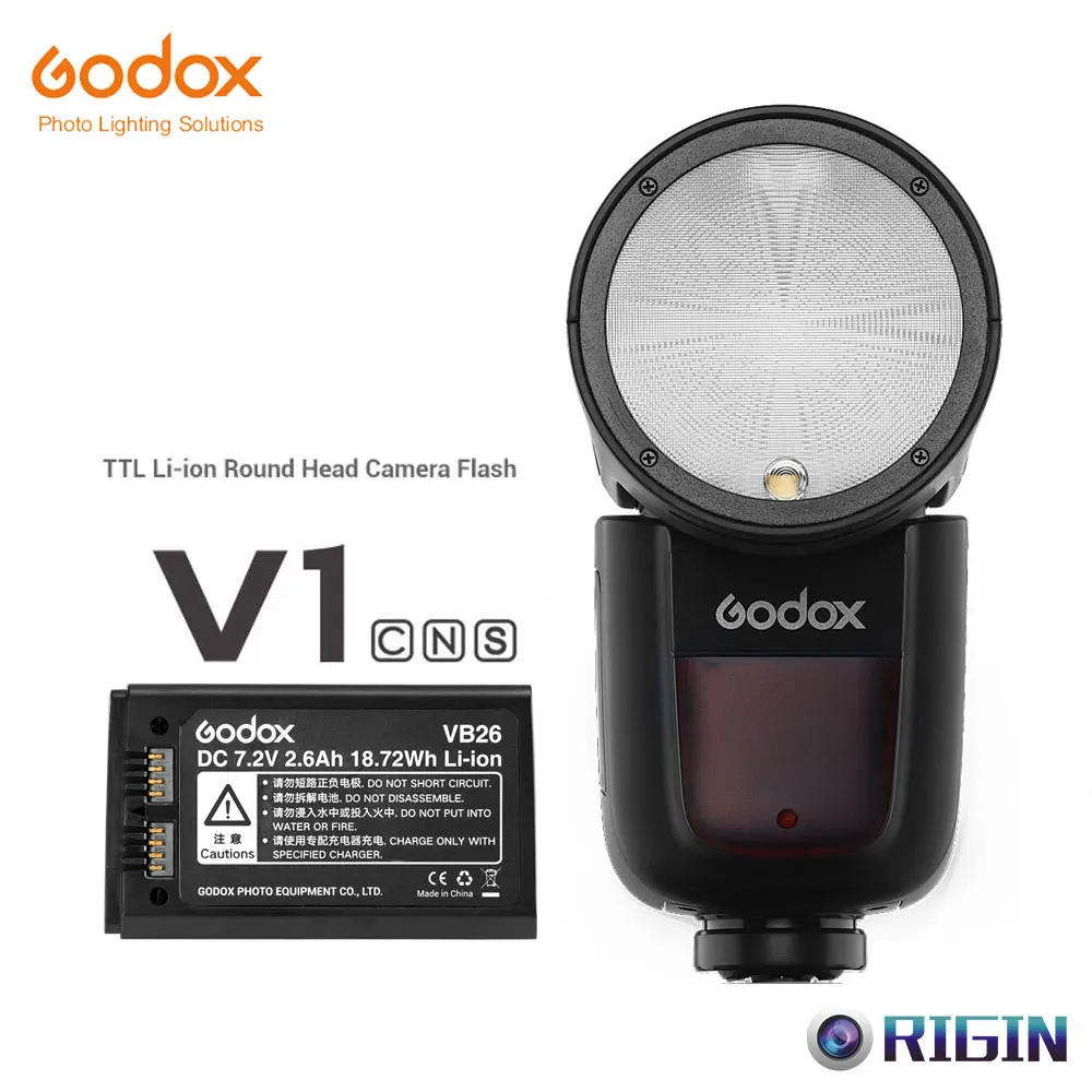 Предпродажа! Вспышка серии Godox V1 V1C/V1N/V1S TTL 1/8000s HSS литиевая батарея круглая головка