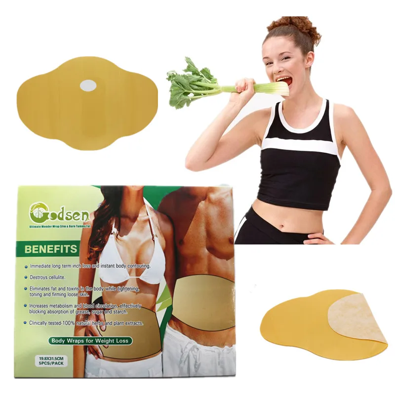 

25pcs=5 Boxes Hot Sell Slimming Patch Belly Fat Burning Reduce Weight Efficacy Strong Abdomen Weight Loss Navel Stick