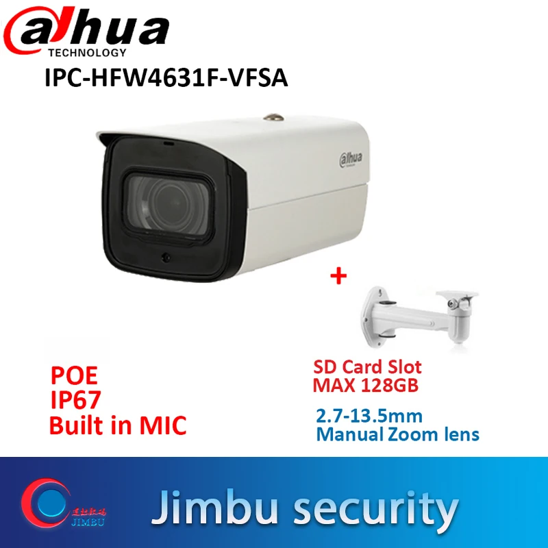 IP камера Dahua 6 МП ручная работа варифокальный объектив 2 7 13 5 мм POE IP67 cctv IR80m наружная