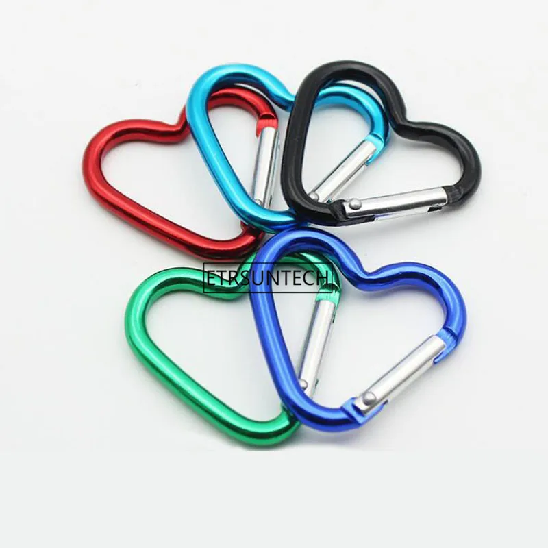 

1500pcs Heart Carabiner Mini KeyChain Hook Clip Kettle Bottle Cup Buckle Wedding Party Favor And Gift For Guest