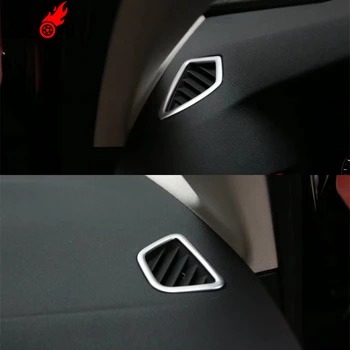 

For BMW 5 Series G30 2017 2018 Car Interior Front Dashboard AC Air Condition Vent Outlet Frame Cover Trim ABS Chrome - LHD