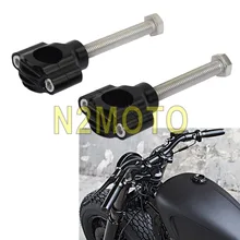 Черные, серебристые латунные классические грубой работы 7/" 1" Руль Riser 22 мм/25 мм бар крепление зажим для Honda Kawasaki Yamaha Кафе Racer