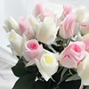 20pcs/set Rose flowers bouquet Royal Rose upscale artificial flowers Silk real touch rose flowers home wedding decoration 3