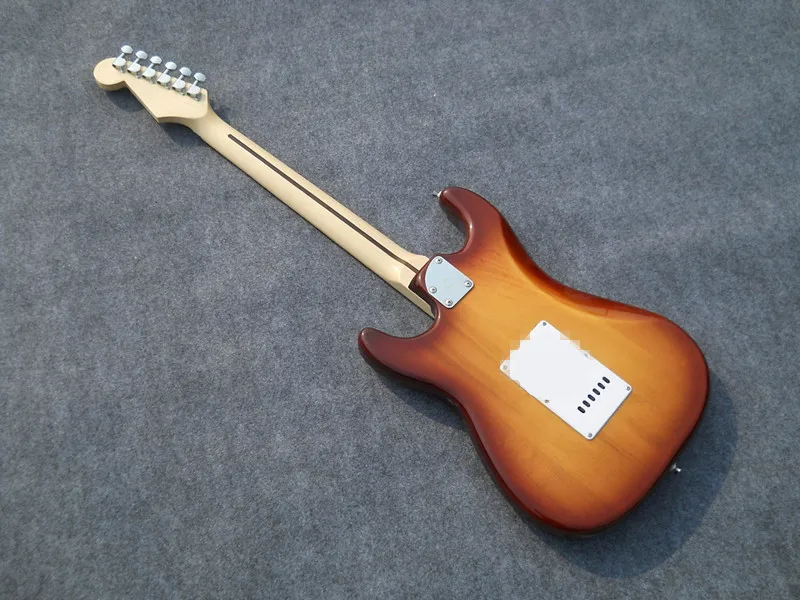 Электрогитара Sunburst Body Floyd Rose инкрустированная звездным грифом по