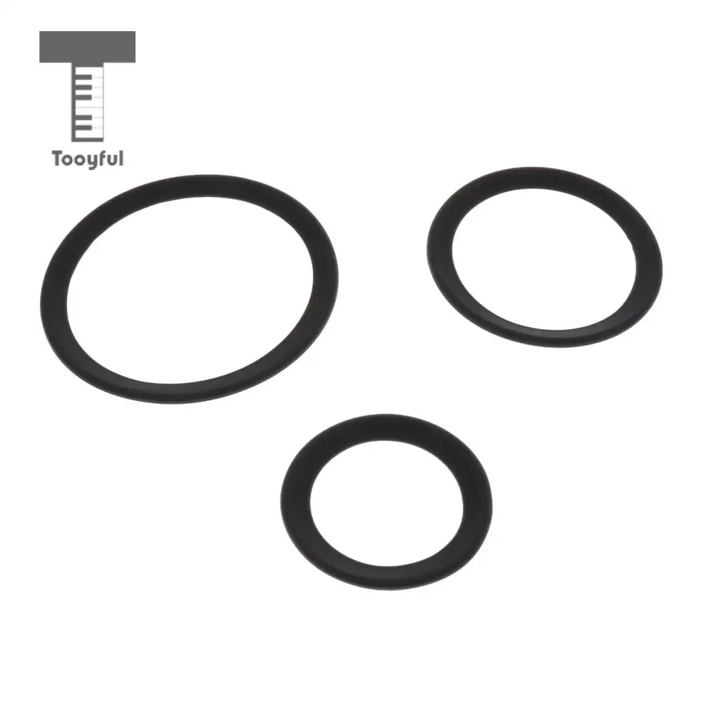 2pcs Saxophone Mute Ring Bell Protector Sax Silencer for Sax Parts Black