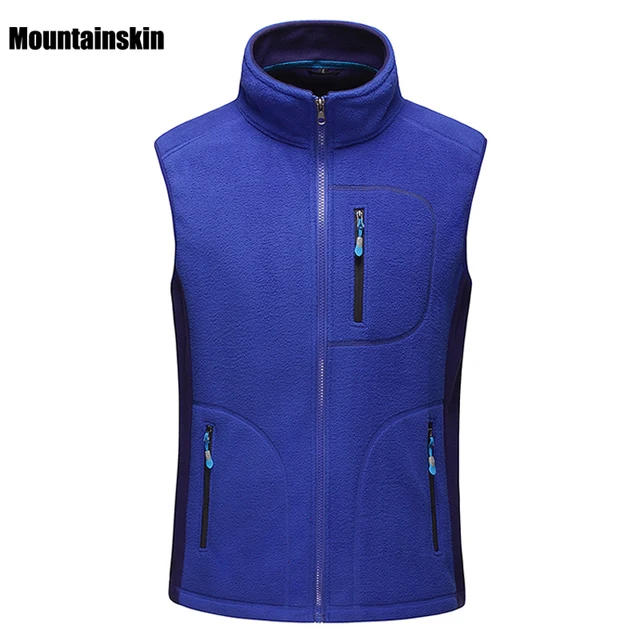 Men Autumn Winter Outdoor Sports Fleece Vest Climbing Trekking