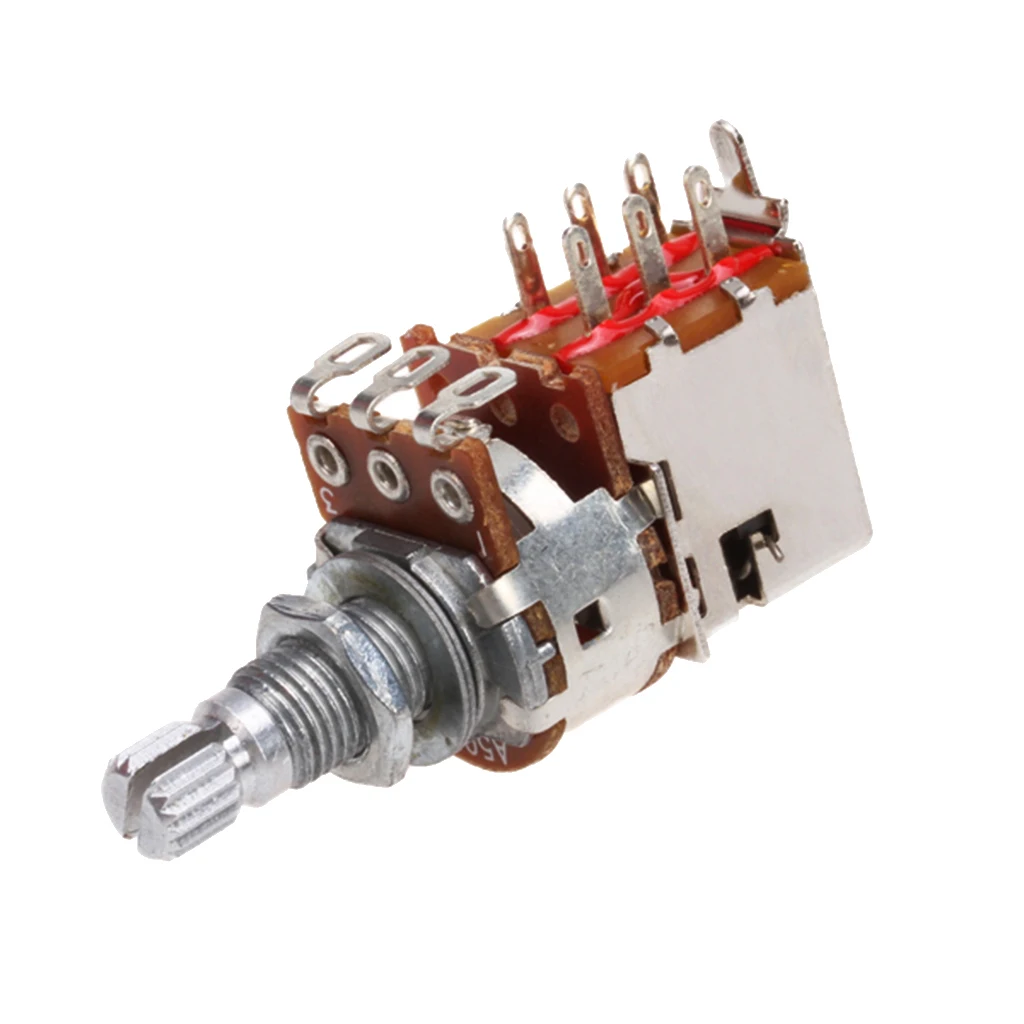 A500K Push Pull Potentiometer Control Switch Logarithmic Pot For Electric Guitar | Спорт и развлечения
