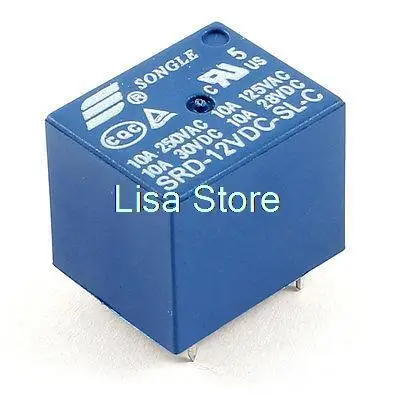 

DC 12V Катушка 5 Pin терминалы SPDT реле мощности PCB SRD-12VDC-SL-C