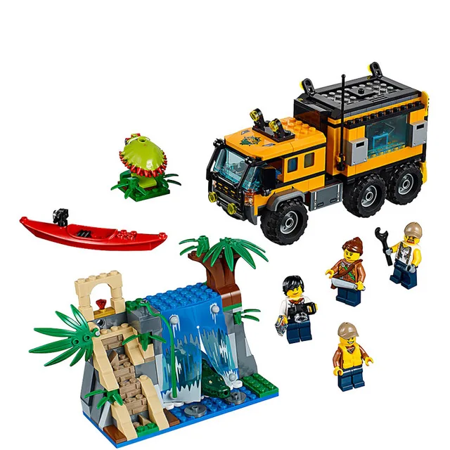 

Compatible with Lego City 60160 model 02062 460pcs Jungle Mobile Lab Figure building blocks Bricks toys for children