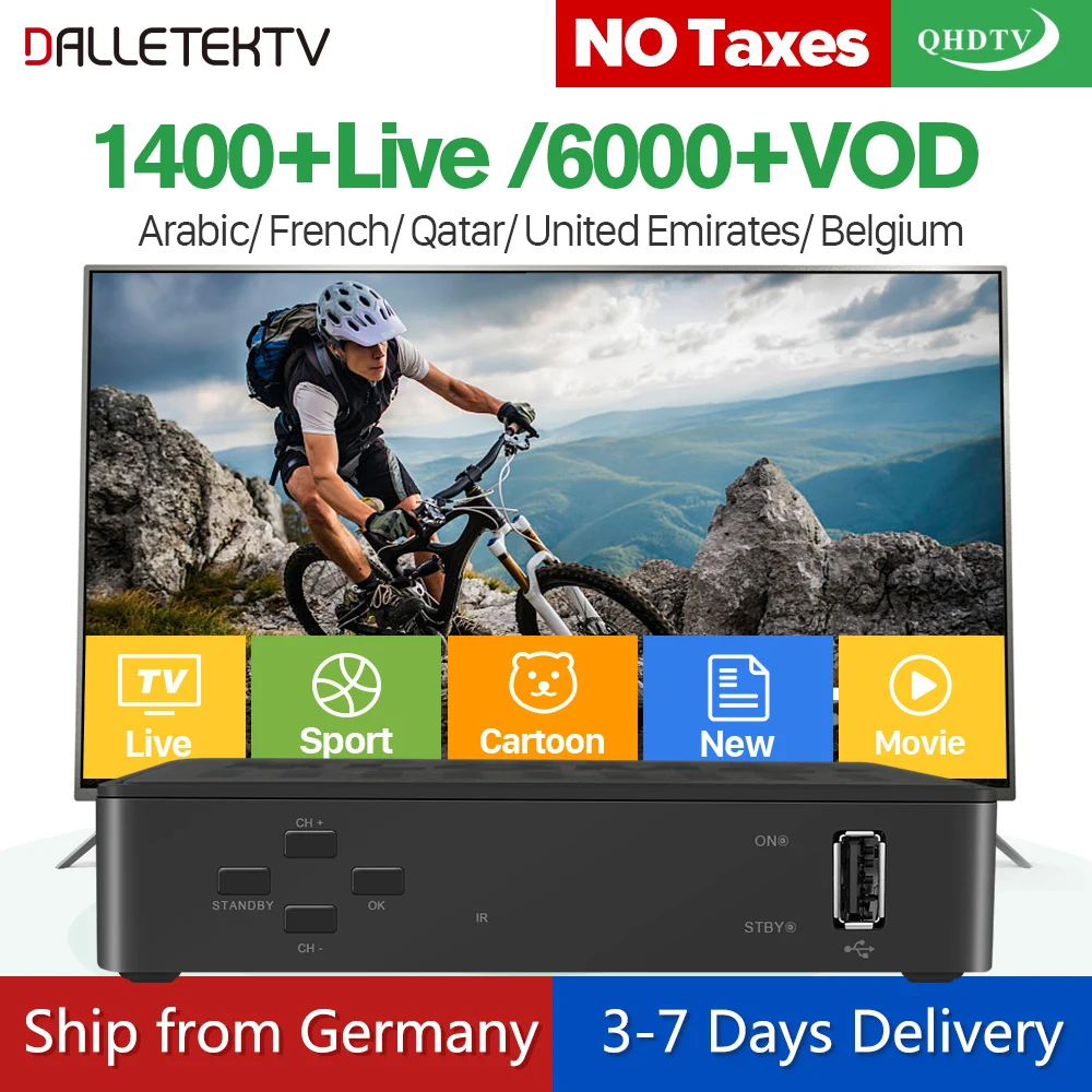 

Linux QHDTV Box Arabic France Blomc-1 IPTV Set Top Box Support Stalker Xtreamcodes Portals IP TV Belgium Dutch Tunisia Algeria