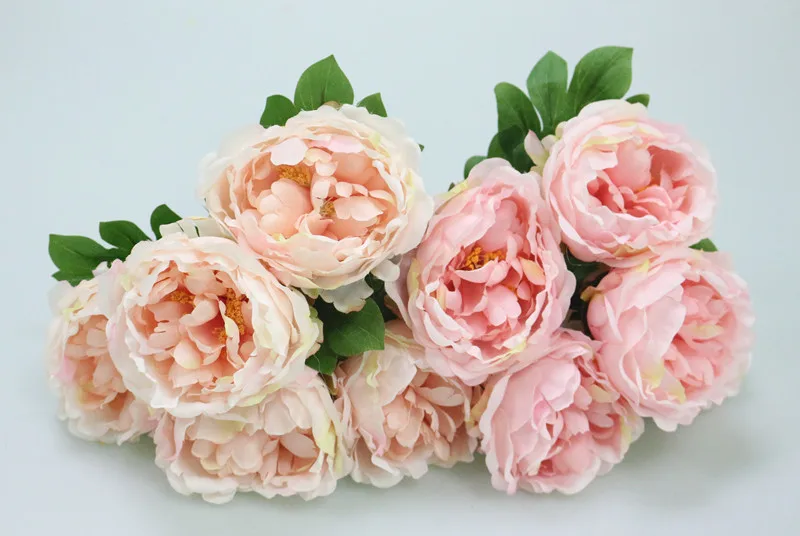 Flone Silk Artificial Peony Bouquets Cloth Fake Peony Simulation Props For Wedding Birthday Party Bedroom Home Decoration Art (13)