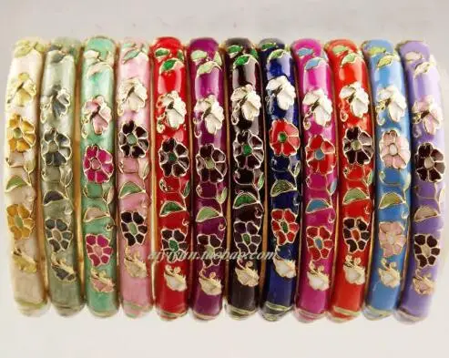 

Оптовая продажа, 10 шт., китайские эмалированные запонки ручной работы в виде цветка