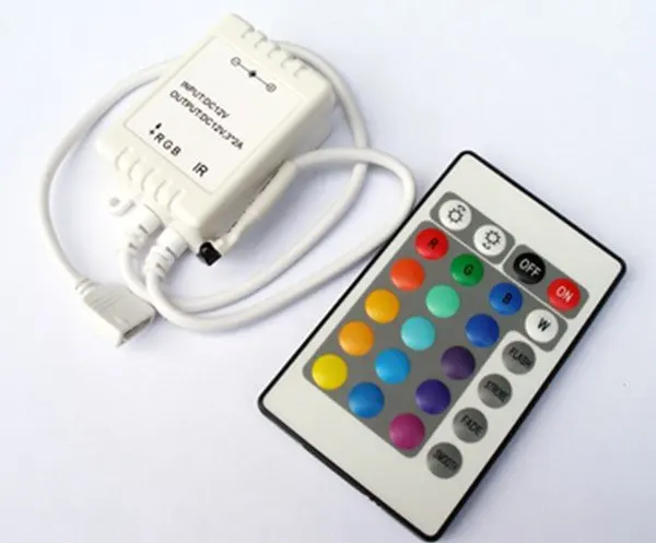 Promotion!!! 24key led IR controller, DC12V input photo