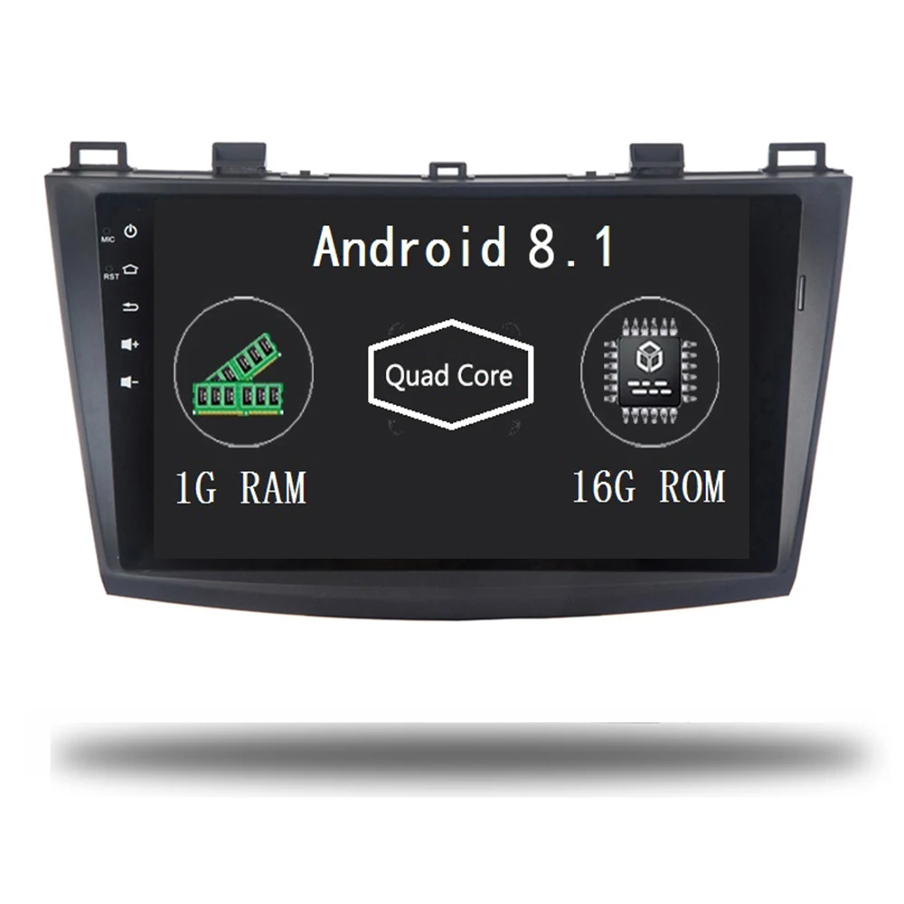 Flash Deal Android 8.1 Car Radio Player GPS for Mazda 3 Axela 2009-2014 Stereo Head Unit Navigation Wifi Video Multimedia Bluetooth 3