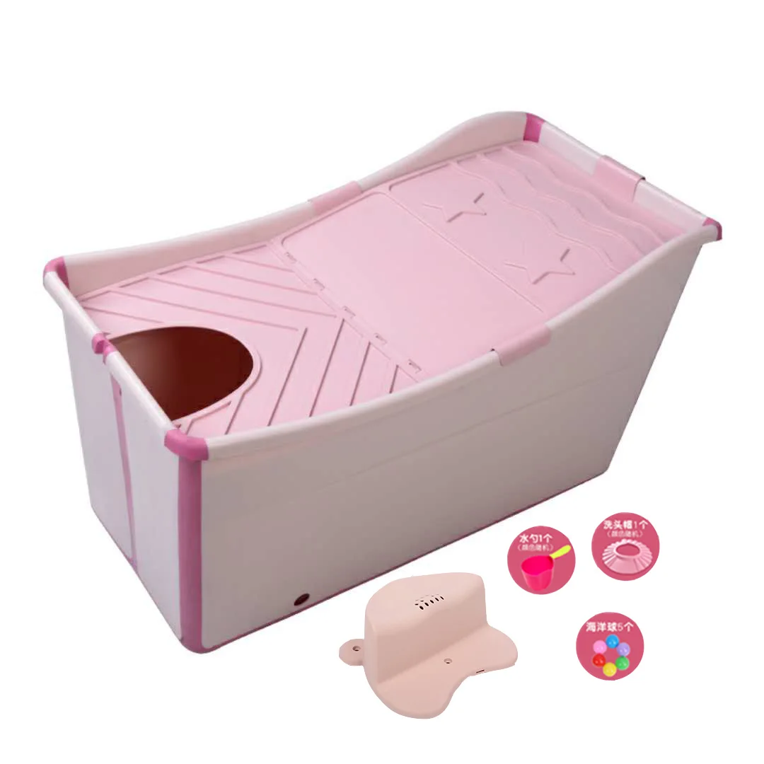 Banheiras do Bebê Balde de Banho Preservação do Calor Duplo Dobrável Banheira Sentado Bebê Natação Adulto Banho Balde up
