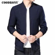 COODRONY Brand Bomber Jacket Men Clothes 2019 Autumn Winter Mnes Jackets And Coats Casual Coat Men Stand Collar Outerwear 98010 varsanol brand men s bomber jackets windbreaker coats embroidery logo baseball collar male full sleeve winter leather outerwear