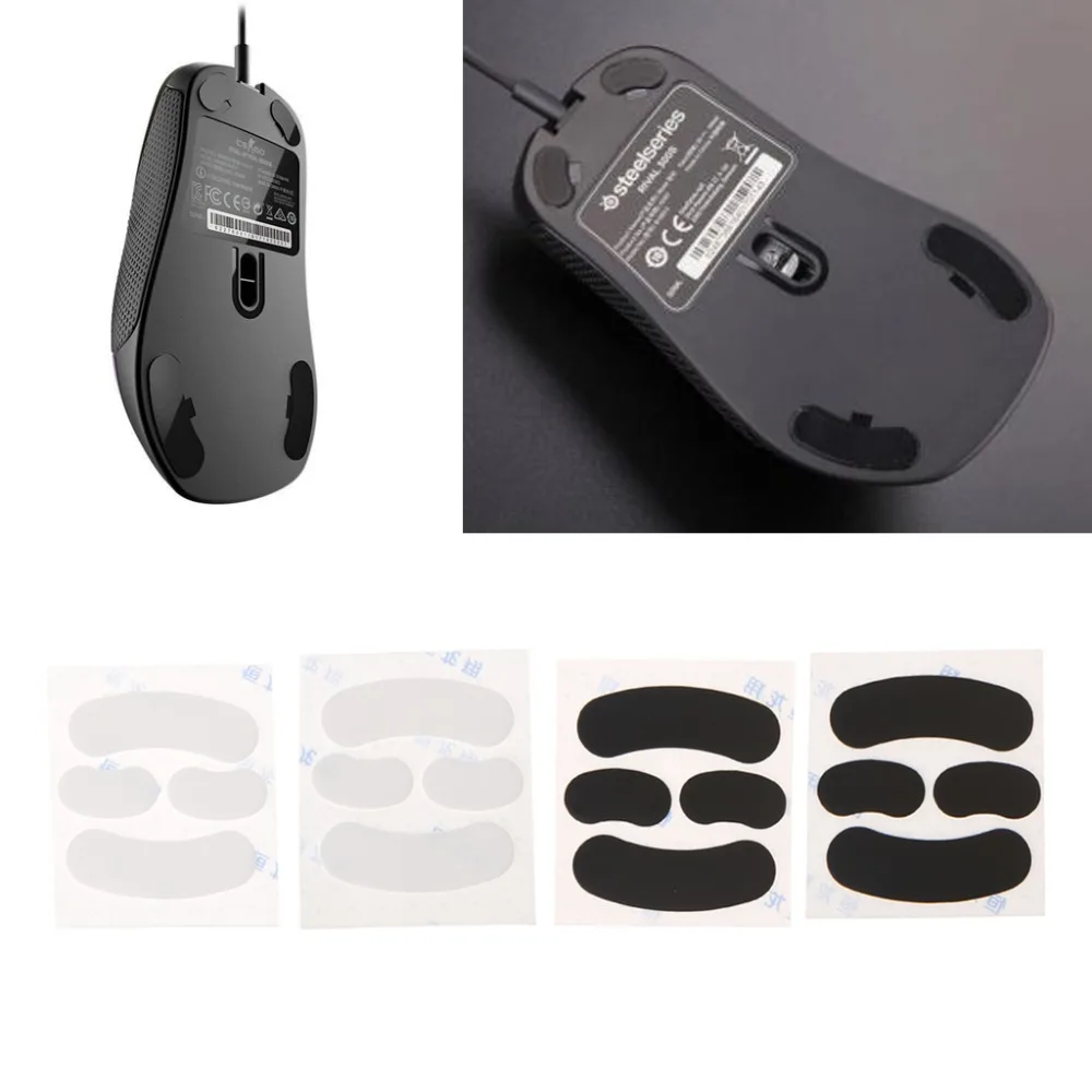

OPEN-SMART 2Sets Teflon 0.6mm Thickness Mouse Feet Mouse Skates for SteelSeries Rival / Rival 300