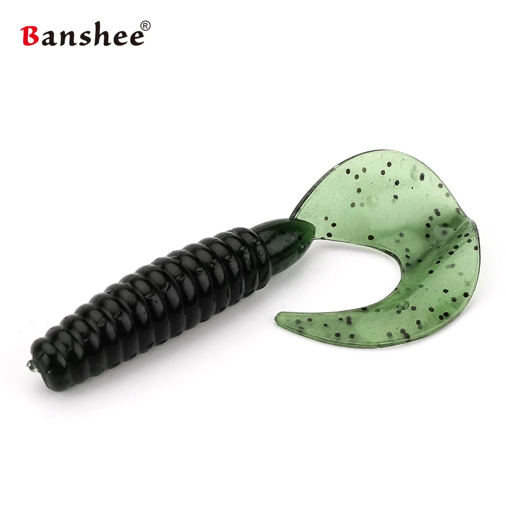 

10pcs/lot Lures Soft fake lure KAL70 Fishing wobblers Tackle Artificial Plastic silicon bass bait 6 Colors for Option rubbler