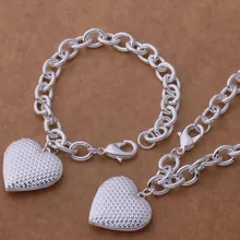 AS385 Горячие 925 стерлингового серебра ювелирные наборы браслет ожерелье/apdajgka avqajmxa
