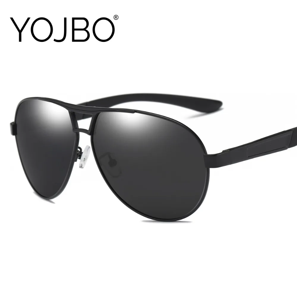 YOJBO HD Men's Sunglasses Polarized UV400 Gafas De Sol Women Oversized Driving Sun Glasses for Men Brand Designer Black Eyewear