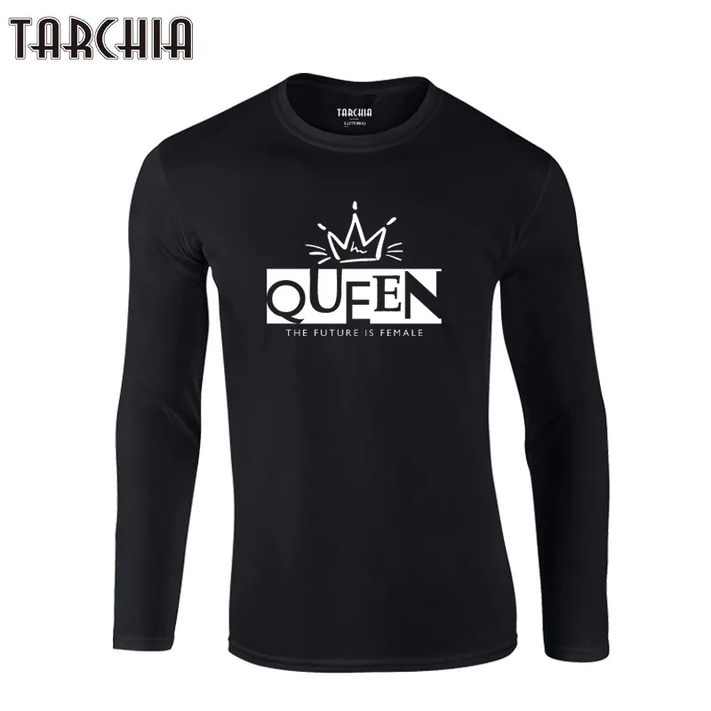 Футболки TARCHIA новый дизайн 2021 года футболки из 100% хлопка с длинным рукавом