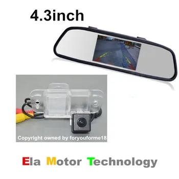

HD CCD Color Car Night Vision Rear View Camera for SSangYong Kyron / Korando + 4.3'' Color LCD Car Rearview Mirror Monitor