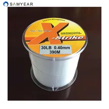 SAMYEAR бренд рыболовные снасти длинная леска нейлоновая рыболовная леска хорошее качество мононити 30LB 390 M