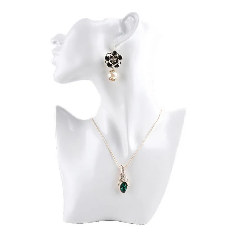  Resin Support Display for Jewelry Bust Form Mannequin White