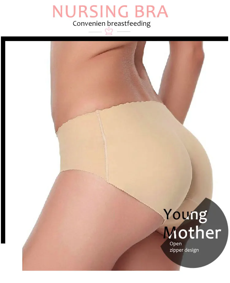 Padded Hip Women Panties Sexy curve Venting Hole Lingerie Artificial Quality Cotton Summer No Trace Panties Fashion Cozy Brand X (2)