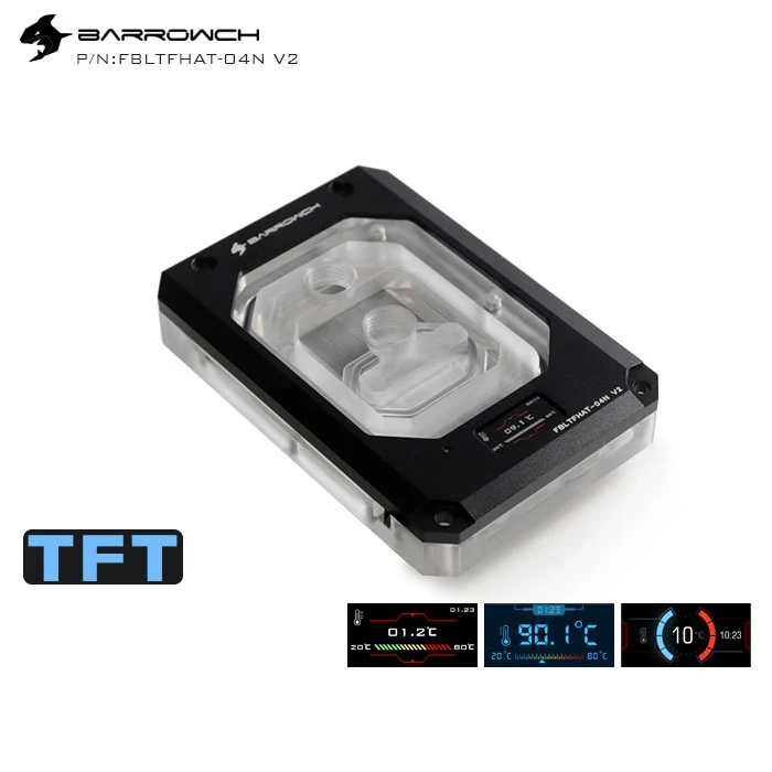 Barrowch cpu водоблок используется для AMD Threadripper X399 с динамическим цветным экраном/RGB светильник совместимый 5 в 3PIN разъем
