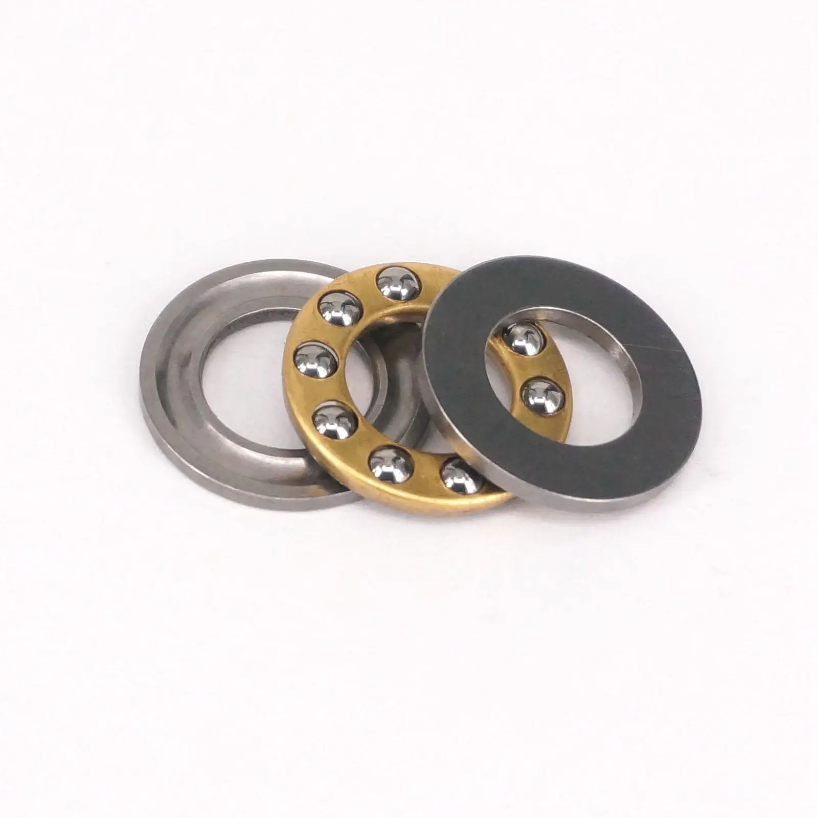 10PCS 10x18x5.5mm Axial Ball Flat Washers Thrust Bearings 3 Parts ABEC