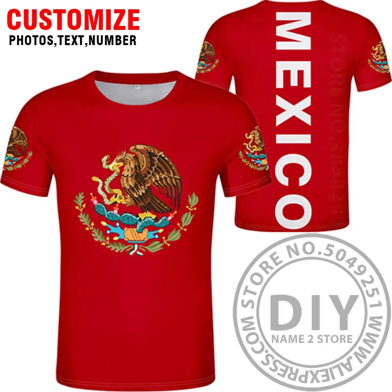 THE UNITED STATES OF MEXICO t shirt logo free custom name number mex t-shirt nation flag mx spanish mexican print photo clothing - Цвет: Style 11